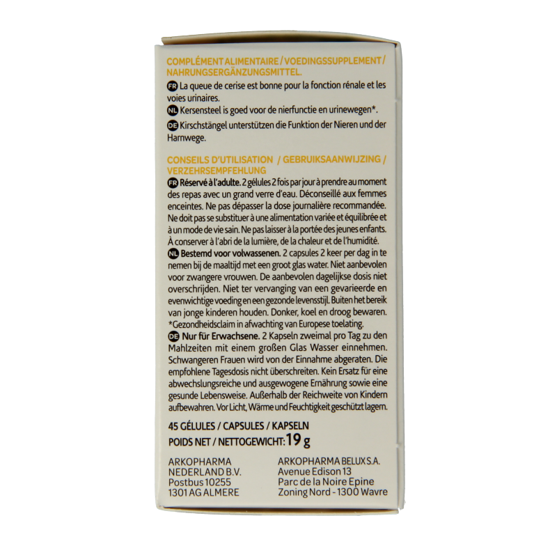 Arkocaps Kersensteel 45 Capsules