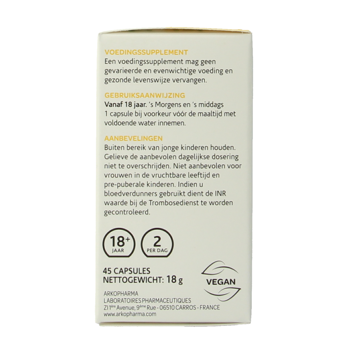 Arkocaps Zaagbladpalm 45 Capsules