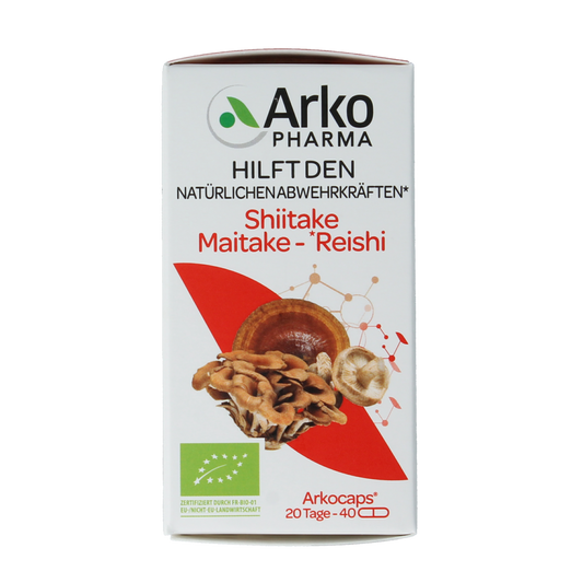 Arkocaps Reishi shiitake maitake bio 40.00 Capsules