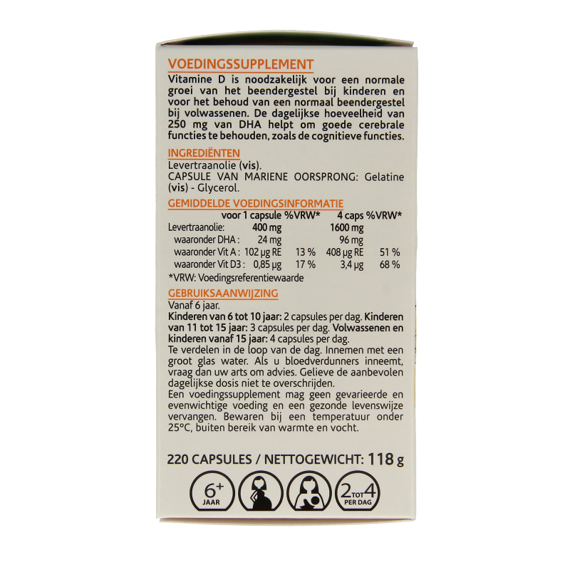 Arkocaps Levertraanolie 220 Capsules