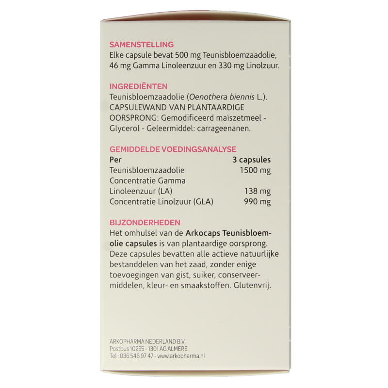 Arkocaps Teunisbloemolie 180 Capsules