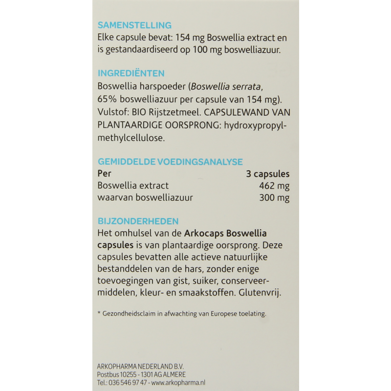 Arkocaps Boswellia 150 Vegetarische capsules