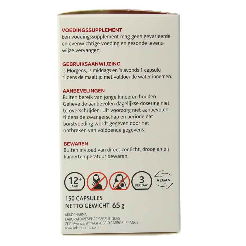 Arkocaps Meidoorn bio 150 Capsules