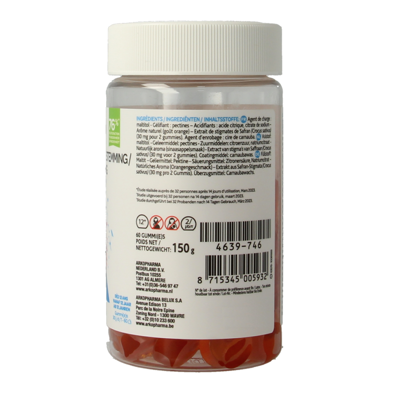 Arkogummies Saffraan 60 Gummies
