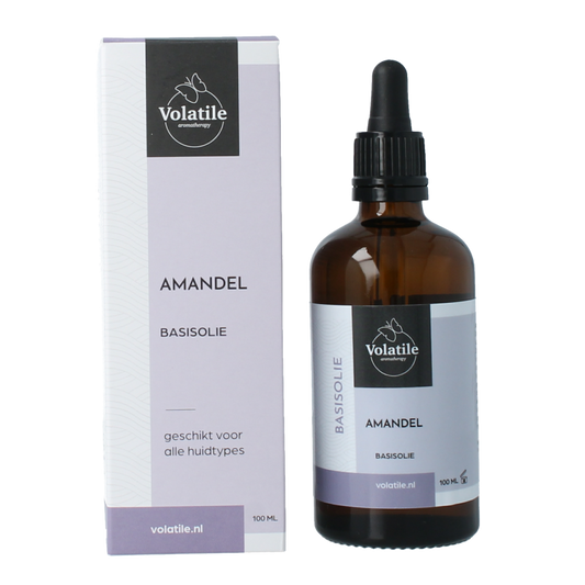 Volatile Amandel basisolie glazen fles 100 Milliliter