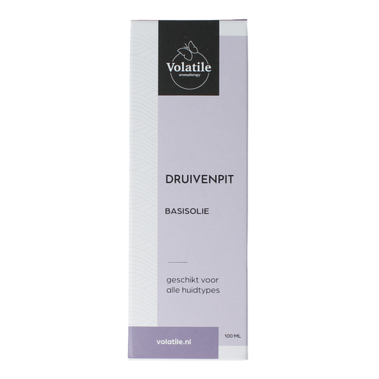 Volatile Druivenpit basisolie glazen fles 100 Milliliter