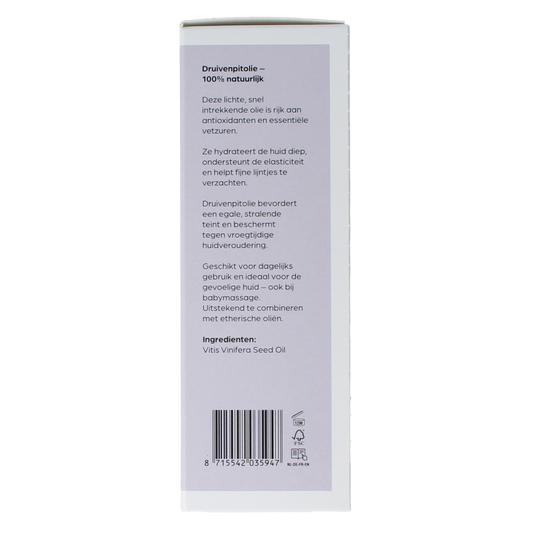 Volatile Druivenpit basisolie glazen fles 100.00 Milliliter