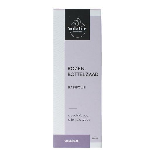 Volatile Rozenbottelzaad basisolie  glazen fles 100 Milliliter