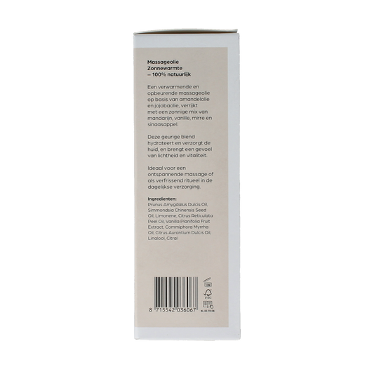 Volatile Massageolie zonnewarmte glas met pomp 100.00 Milliliter