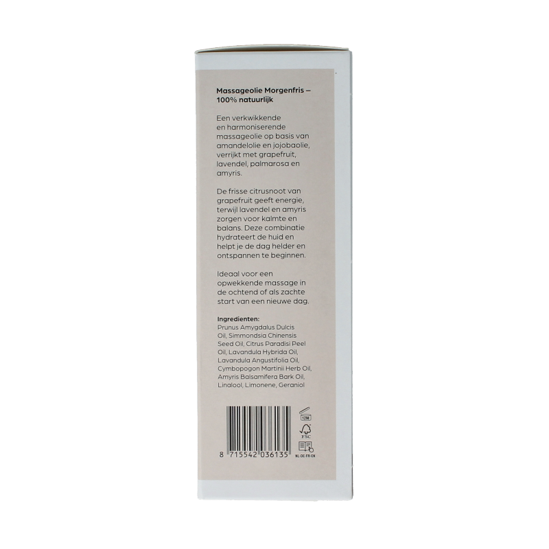 Volatile Massageolie morgenfris glas met pomp 100 Milliliter