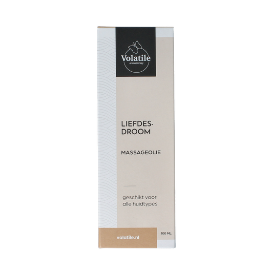 Volatile Massageolie liefdesdroom glas met pomp 100 Milliliter