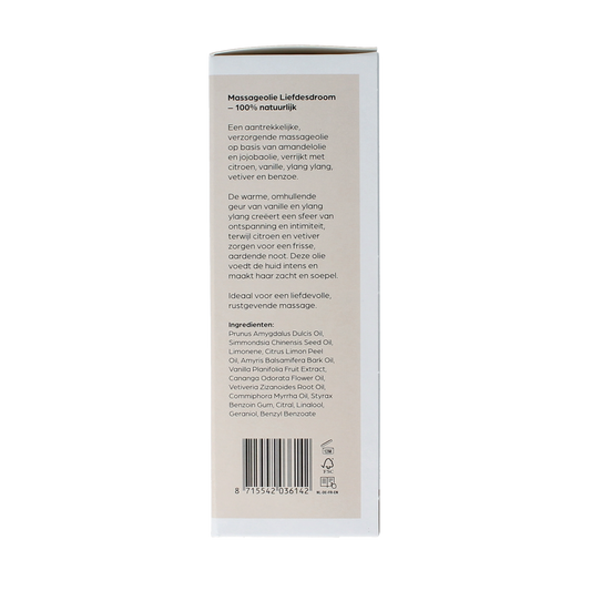 Volatile Massageolie liefdesdroom glas met pomp 100.00 Milliliter