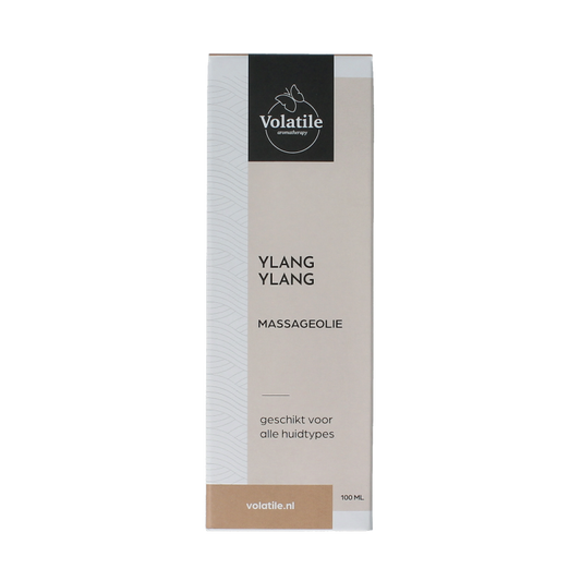 Volatile Massageolie ylang ylang glas met pomp 100 Milliliter