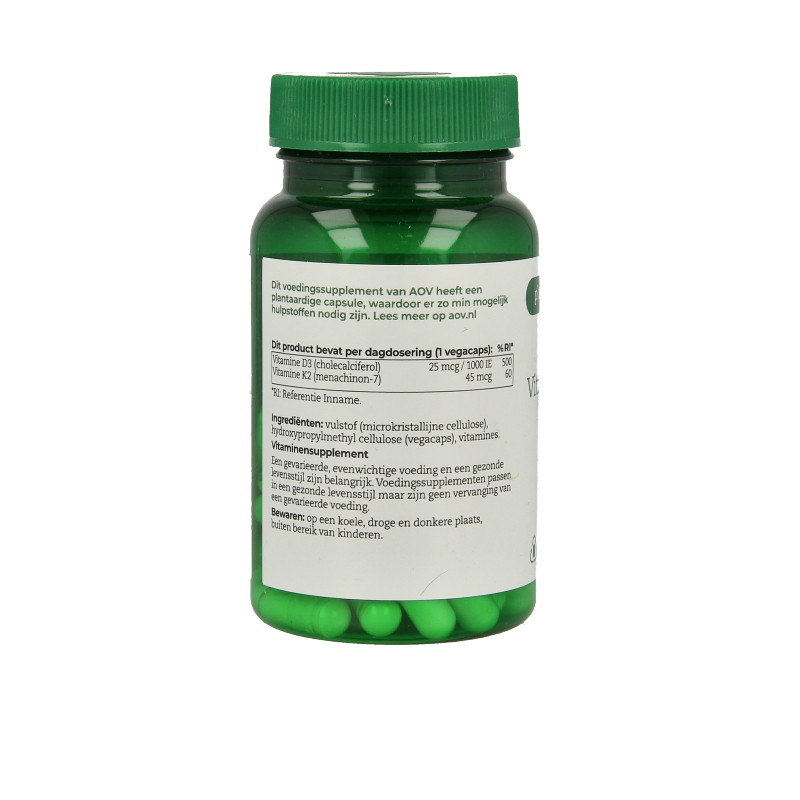 AOV 421 Vitamine D3 & K2 60 Vegetarische capsules