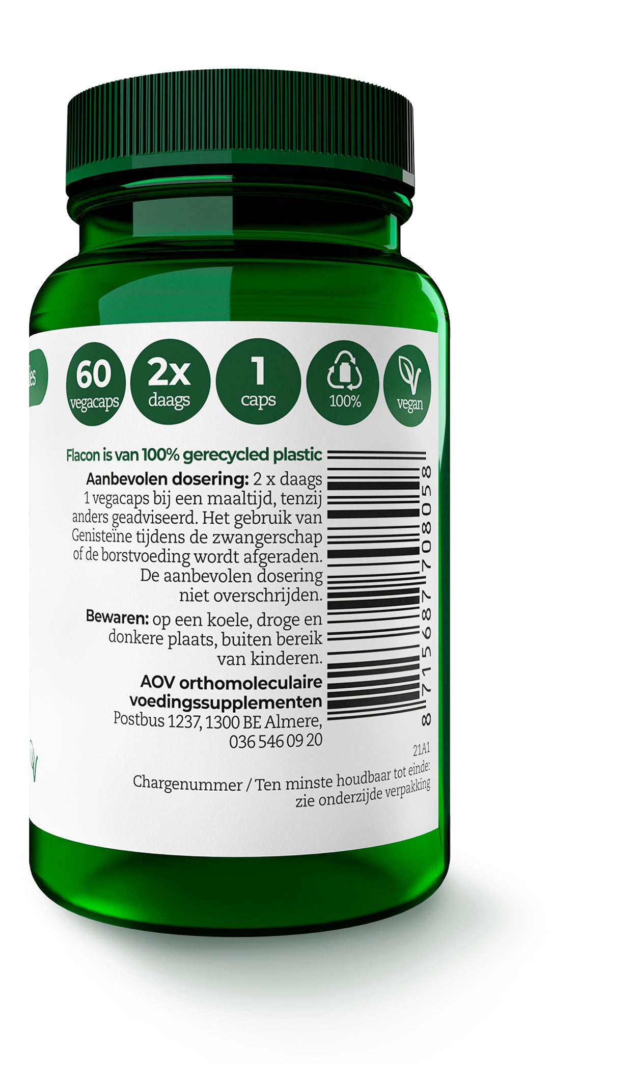 AOV 805 Genisteine 60 Vegetarische capsules