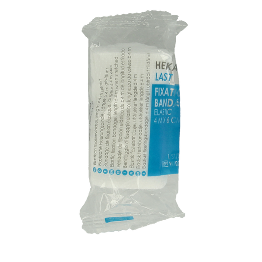 Hekalast Elastisch windsel 4m x 6cm 1 Stuks