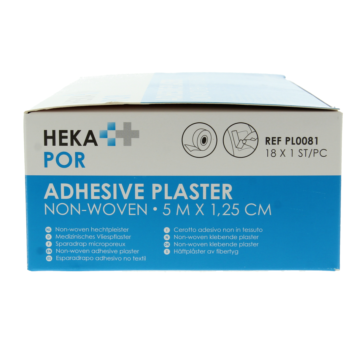 Hekapor Non-woven hechtpleister ring 5 x 1.25 18.00 Stuks