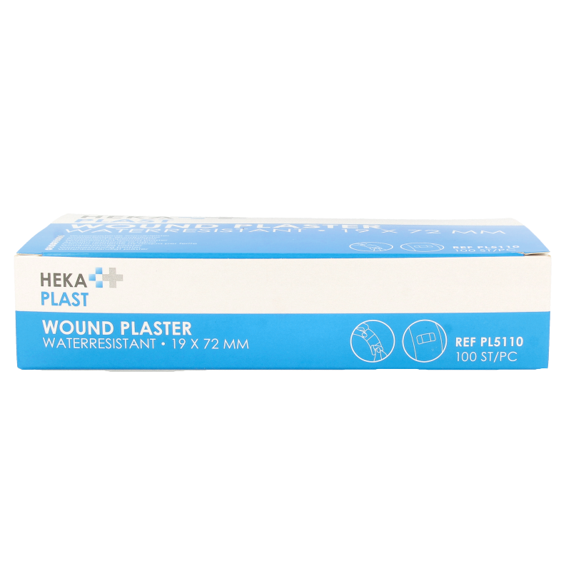 Hekaplast Pleister water resistent 19 x 72 100 Stuks