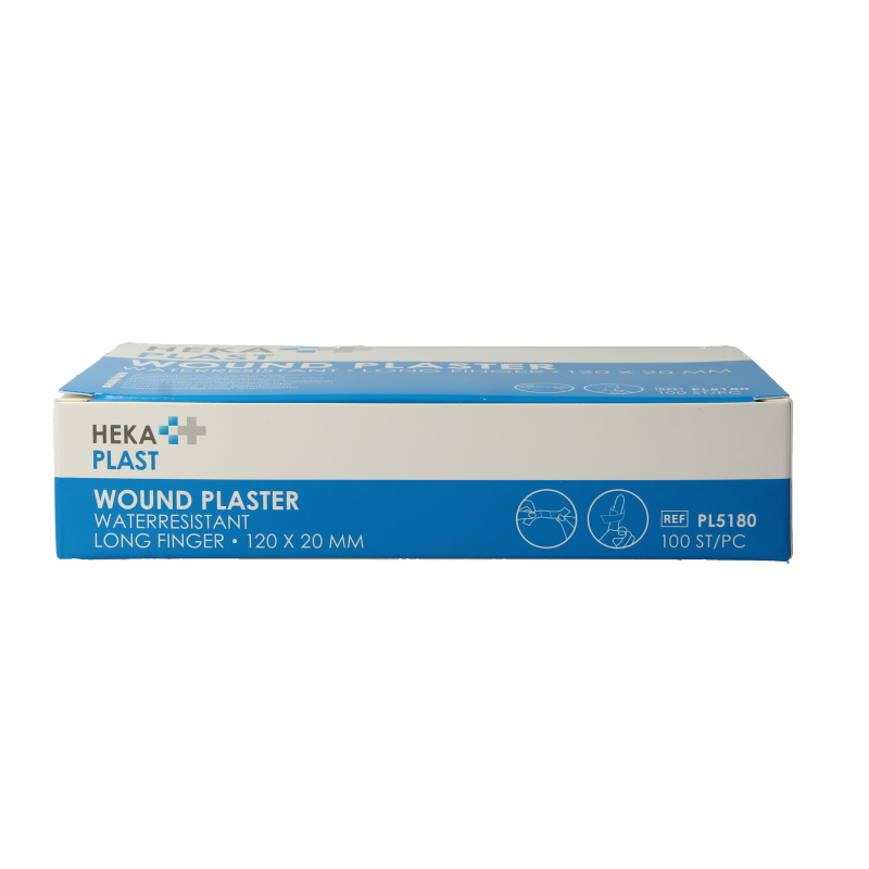 Hekaplast Vingerpleister water resistent 120 x 20 100 Stuks