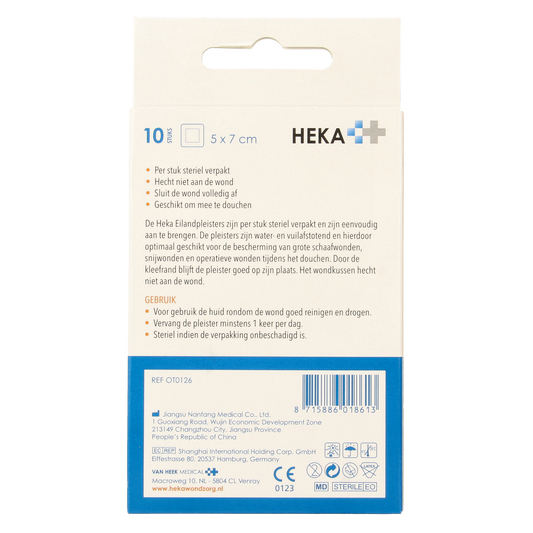 Heka Klein Eilandpleister 5cm x 7cm waterbestendig 10.00 Stuks