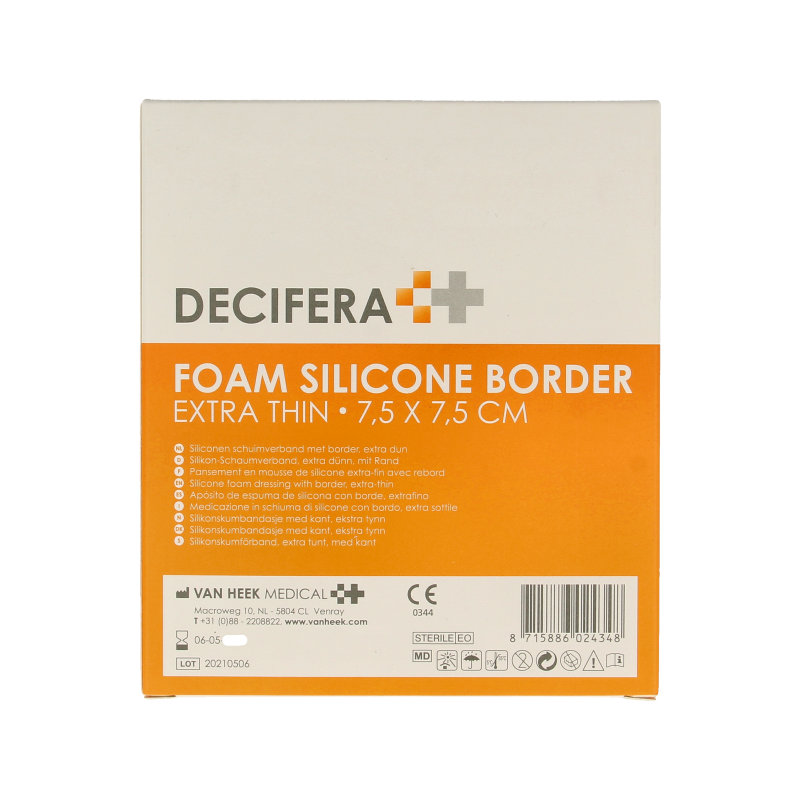 Decifera Foam border 7.5 x 7.5cm 5 Stuks