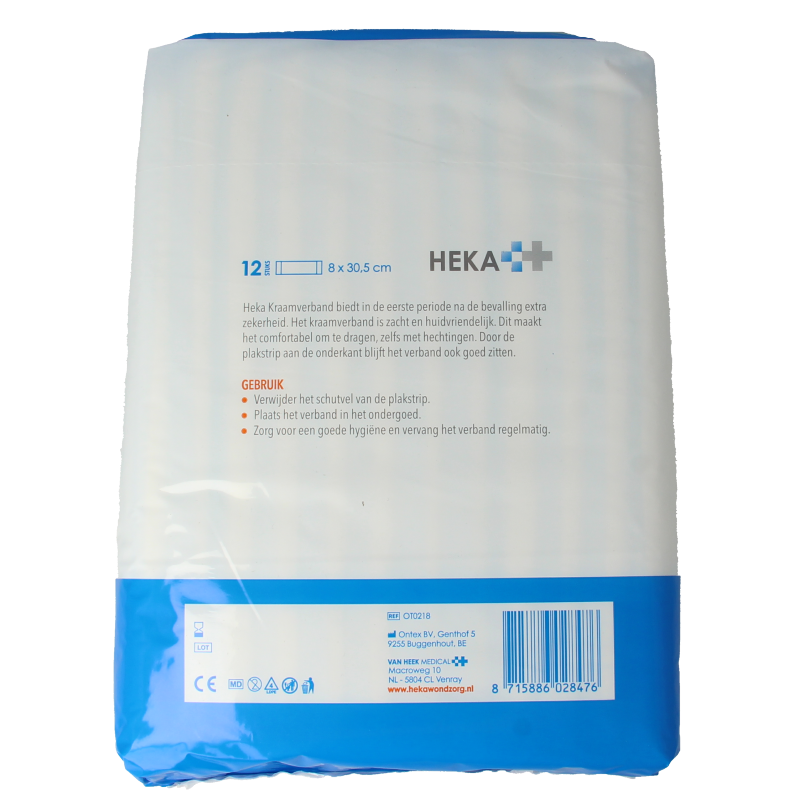 Heka Kraamverband 8 x 30.5cm 12 Stuks