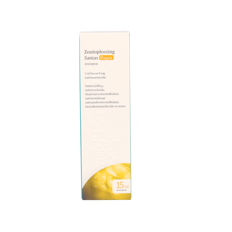 Sanias Zoutoplossing neusspray 8mg/ml 15 Milliliter
