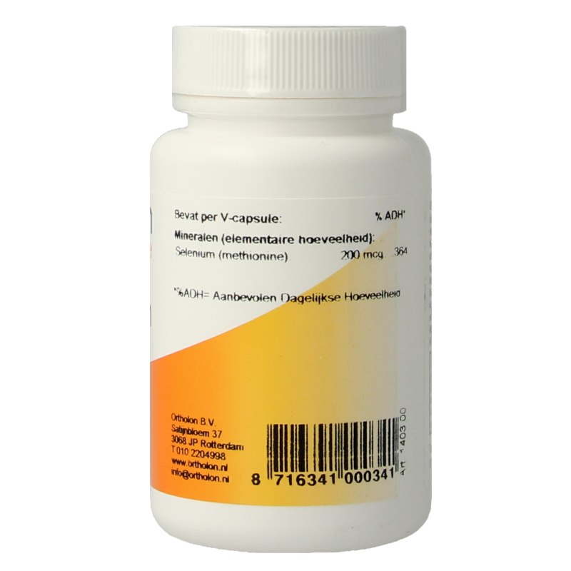 Ortholon Selenium 200mcg 60 Vegetarische capsules