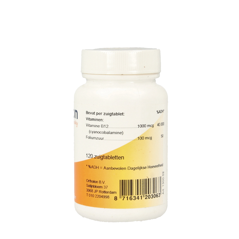 Ortholon Vitamine B12 1000mcg 120 Zuigtabletten