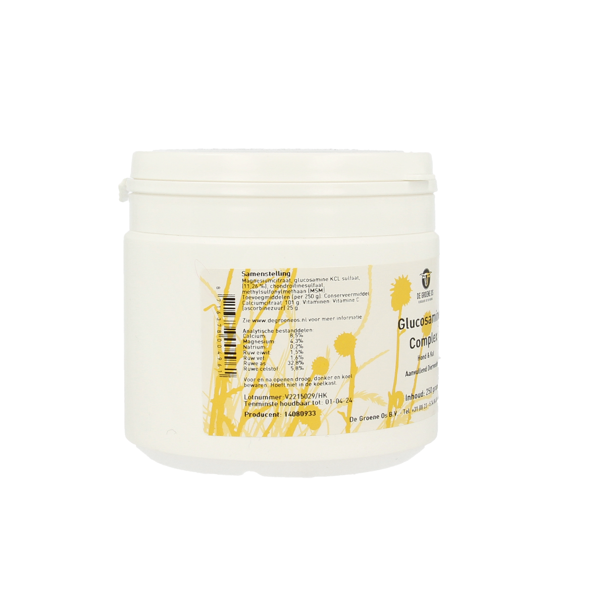 Groene Os Glucosamine complex hond/kat 250.00 Gram