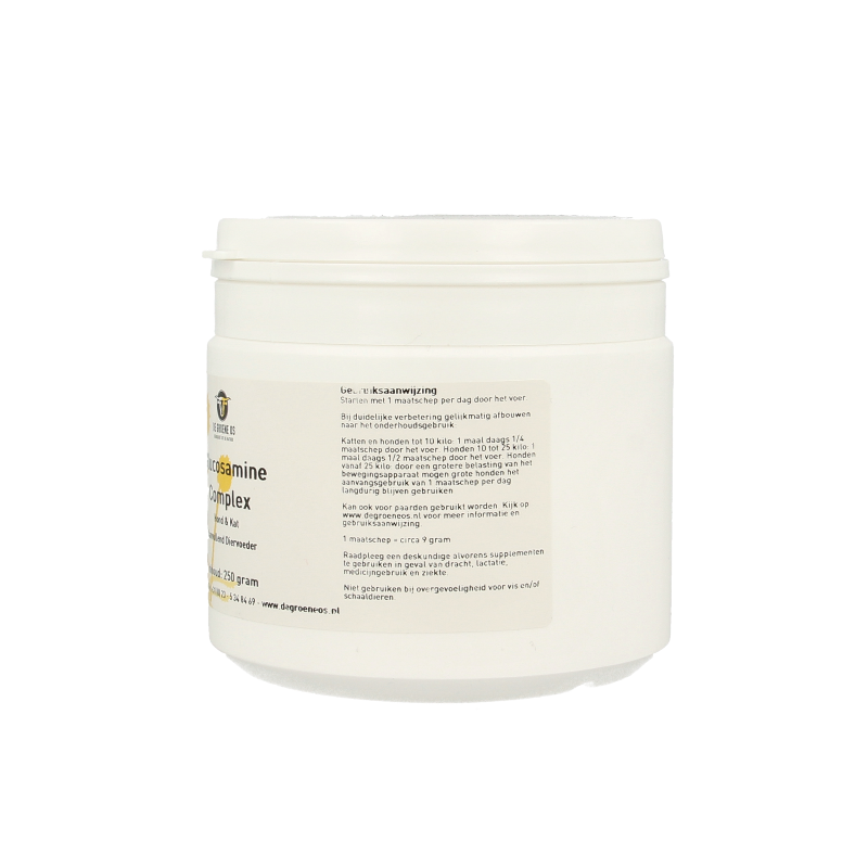 Groene Os Glucosamine complex hond/kat 250 Gram