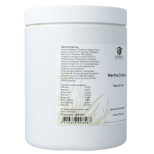 Groene Os Mentha complex paard/pony 750 Gram