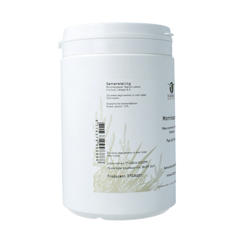De Groene Os Monnikspeper paard & pony 400 Gram