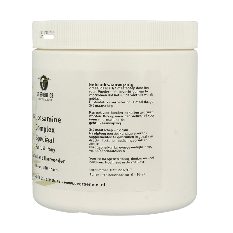 Groene Os Glucosamine complex speciaal paard/pony 500 Gram