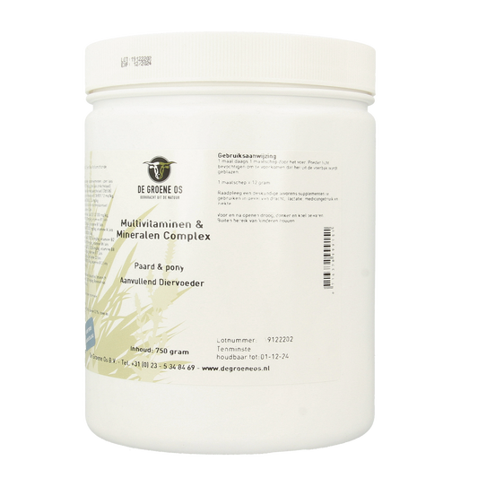 Groene Os Multivitamine / mineralen complex paard/pony 750.00 Gram