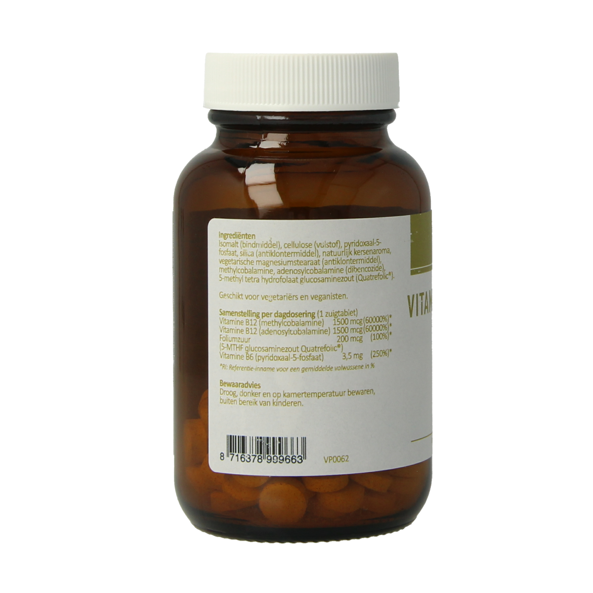 van der Pigge Vitamine B12 complex 90.00 Zuigtabletten