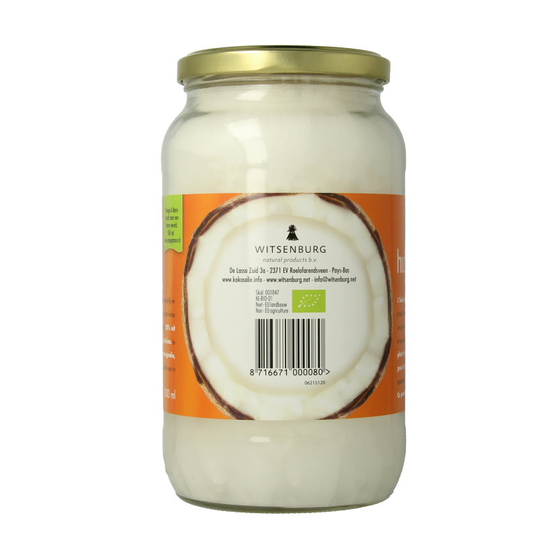 Omega & More Kokosolie extra virgin glas bio 1 Liter