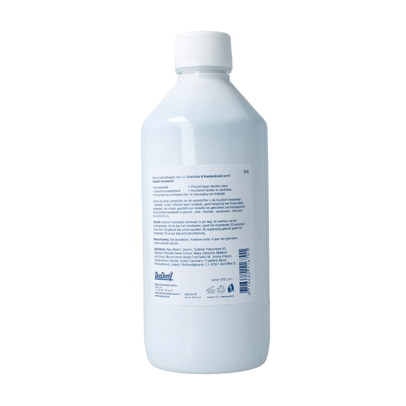 Duodent Mondwater calendula 500 Milliliter