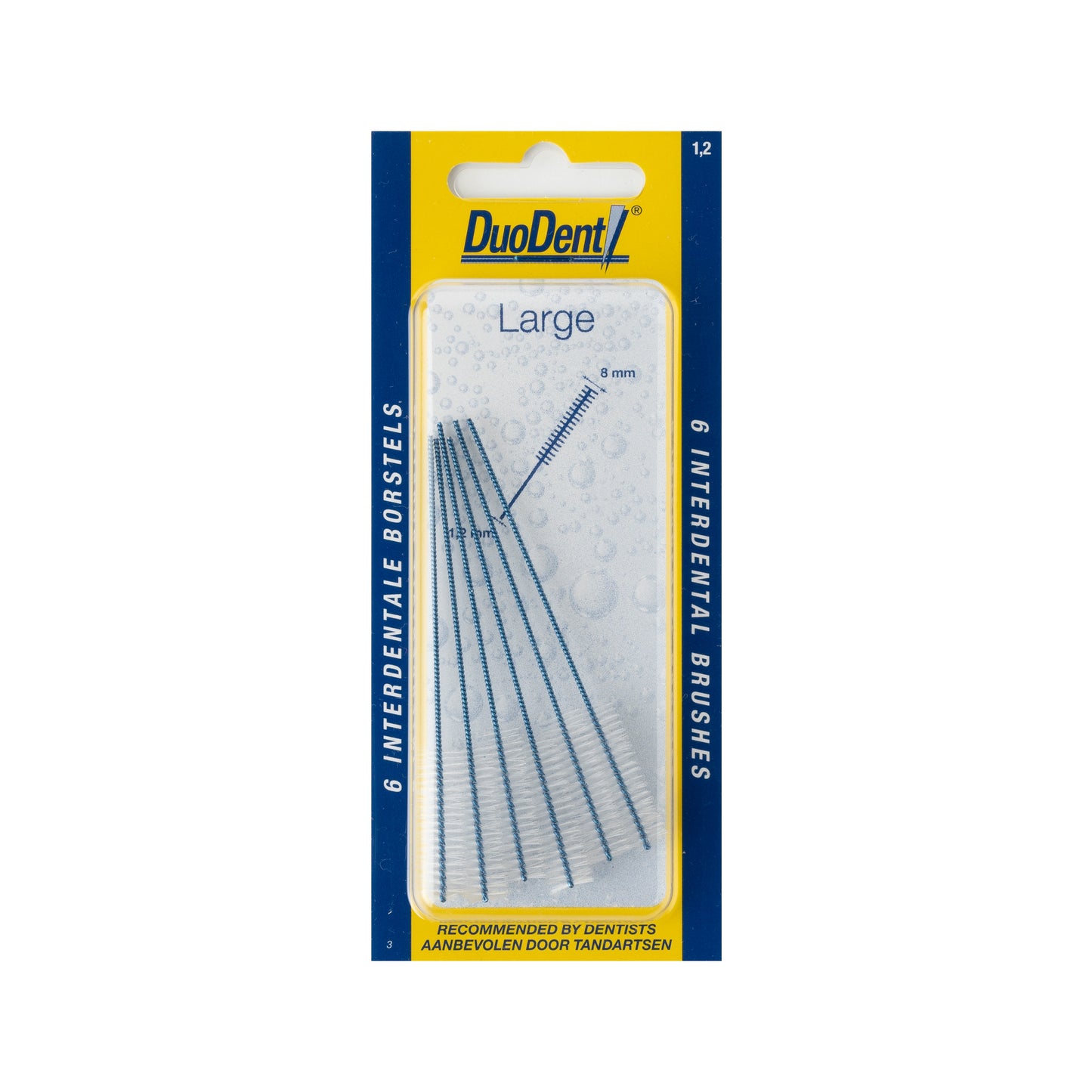 Duodent Interdentaal borstel large 1.2 6 Stuks