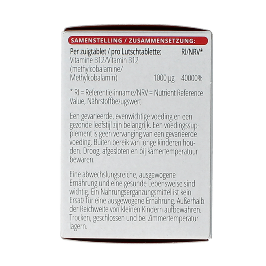 Vitals Vitamine B12 methyl 1000 mcg 100.00 Zuigtabletten