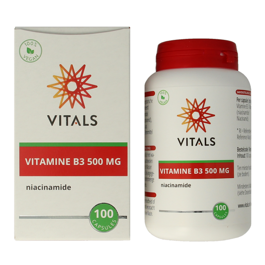 Vitals Vitamine B3 niacinamide 500mg 100 Capsules