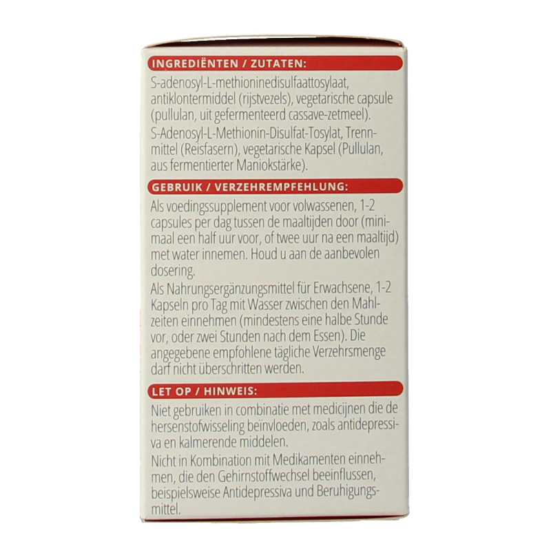 Vitals SAMe 200mg 60 Vegetarische capsules