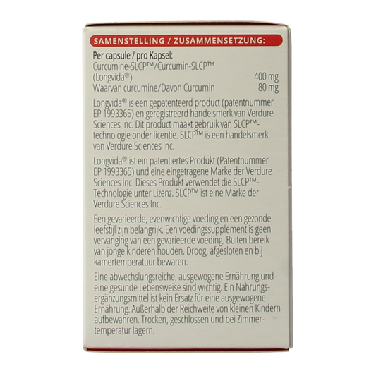 Vitals Curcumine SLCP 60.00 Capsules