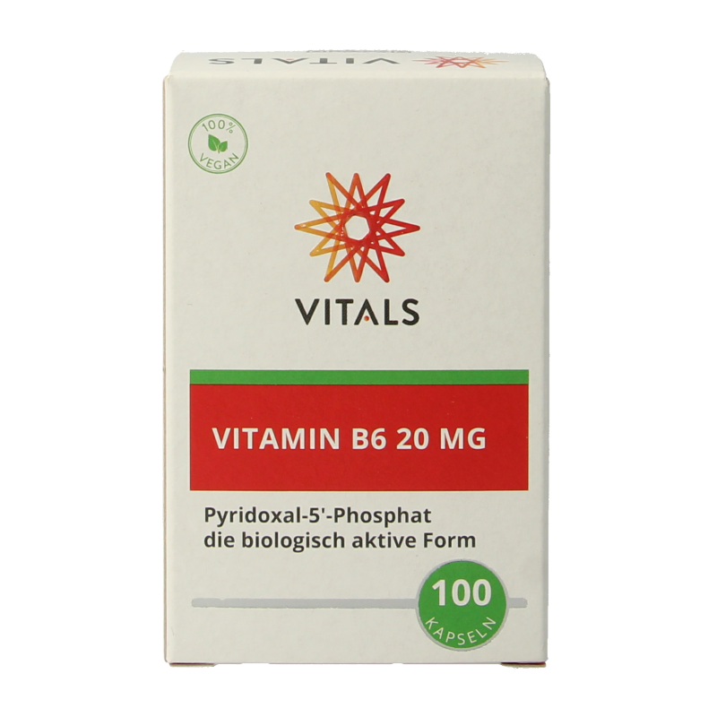 Vitals Vitamine B6 20 mg 100 Capsules