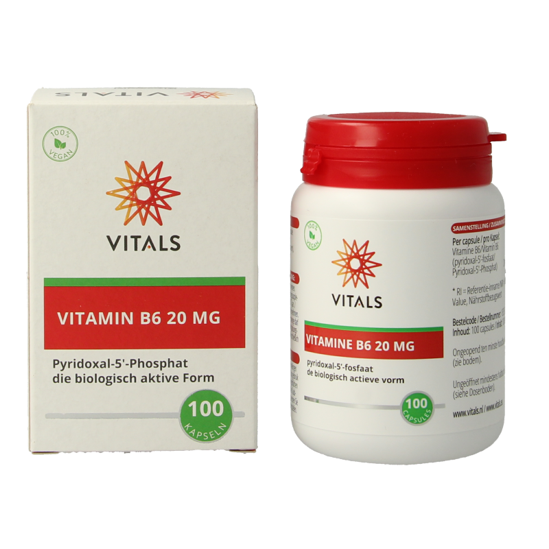 Vitals Vitamine B6 20 mg 100 Capsules