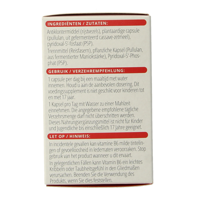Vitals Vitamine B6 20 mg 100 Capsules
