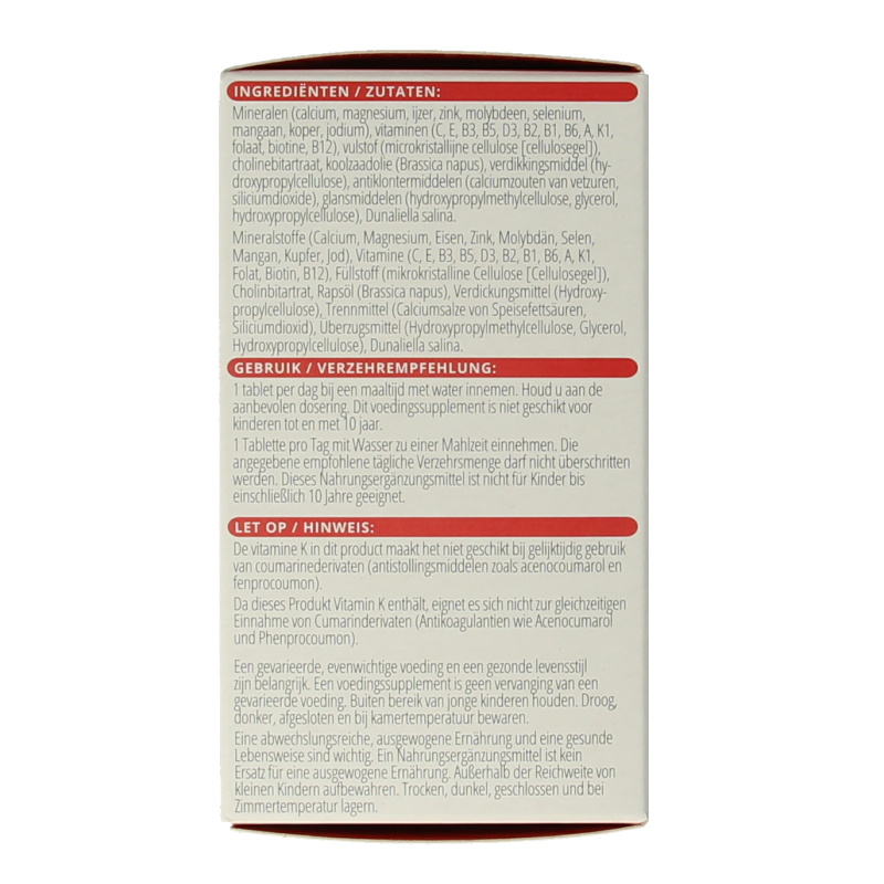 Vitals Elke dag basis 60 Tabletten