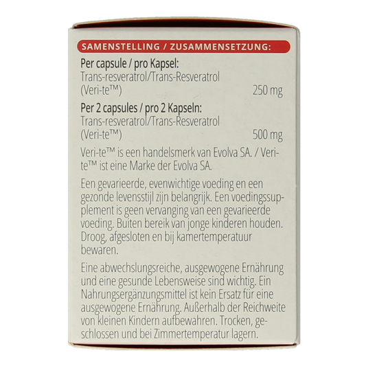Vitals Resveratrol-VT 60.00 Capsules