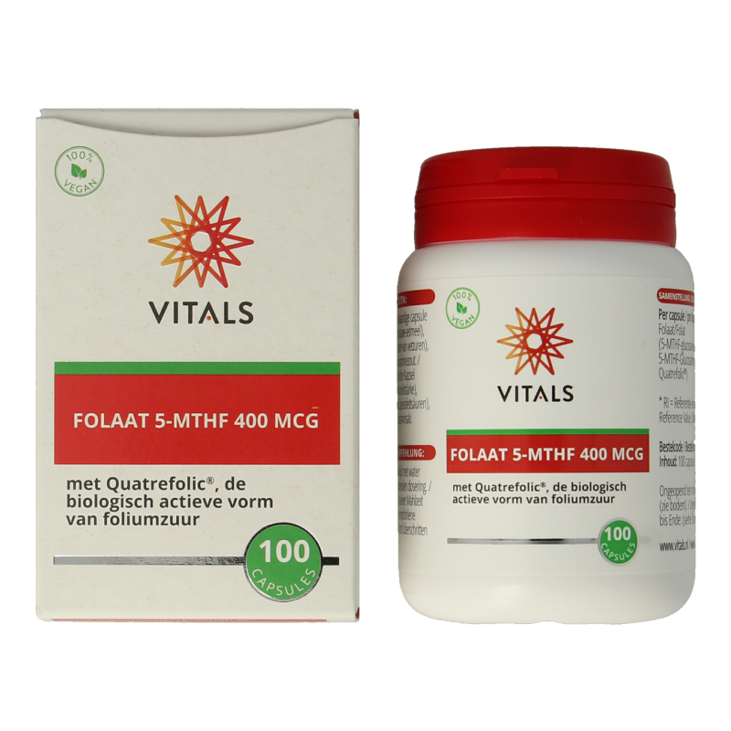 Vitals Folaat 5-MTHF 400 mcg 100 Capsules
