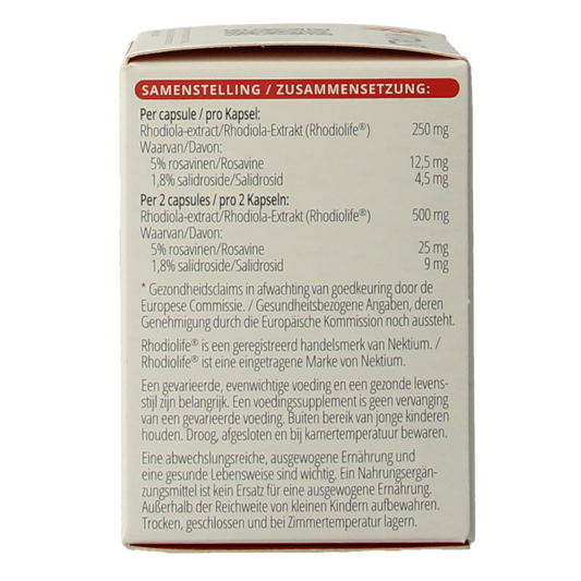 Vitals Rhodiola LF 60.00 Capsules